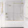 Raymore Series 60'' W x 62'' H Single Added Frameless Tub Door with Clear Glass