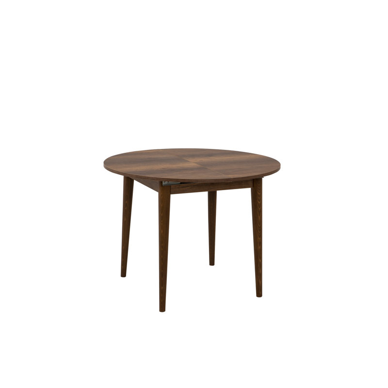 Ensemble de table et chaises de salle à manger extensible D urgu (3 pièces), Brun/bleu