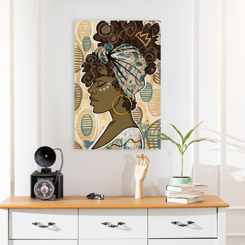 Crowned - Multicultural Figurative Art, 24" H x 16" W