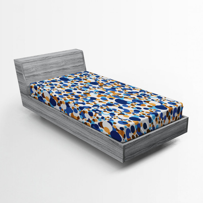 Microfiber Geometric Fitted Sheet, Twin XL Fitted Sheet