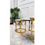 Vienna 3-Piece White Marble-Effect Nesting Coffee Table Set