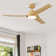 132.1cm 3-Blade LED Smart Ceiling Fan with Remote Control and Light Kit Included