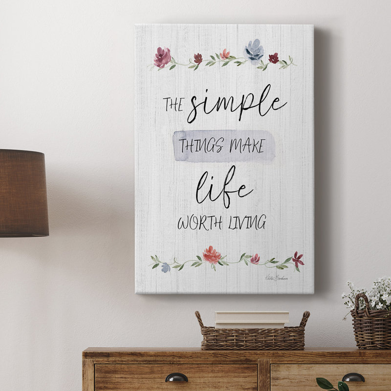Les choses simples - Cavas de galerie sur mesure, H 60 po x l 40 po