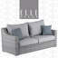 Ensemble de mobilier d'extérieur pour terrasse Elle Decor Vallauris, osier de qualité supérieure, gris