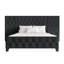 Très grand lit mural gris anthracite en lin-2062513627-2062513625