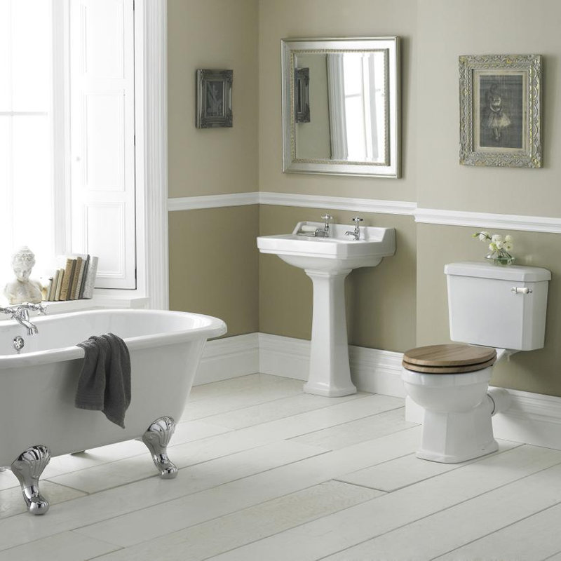 Belfry Bathroom Lokshin Vitreous China Rectangular Sink with Overflow, 2, 50cm W