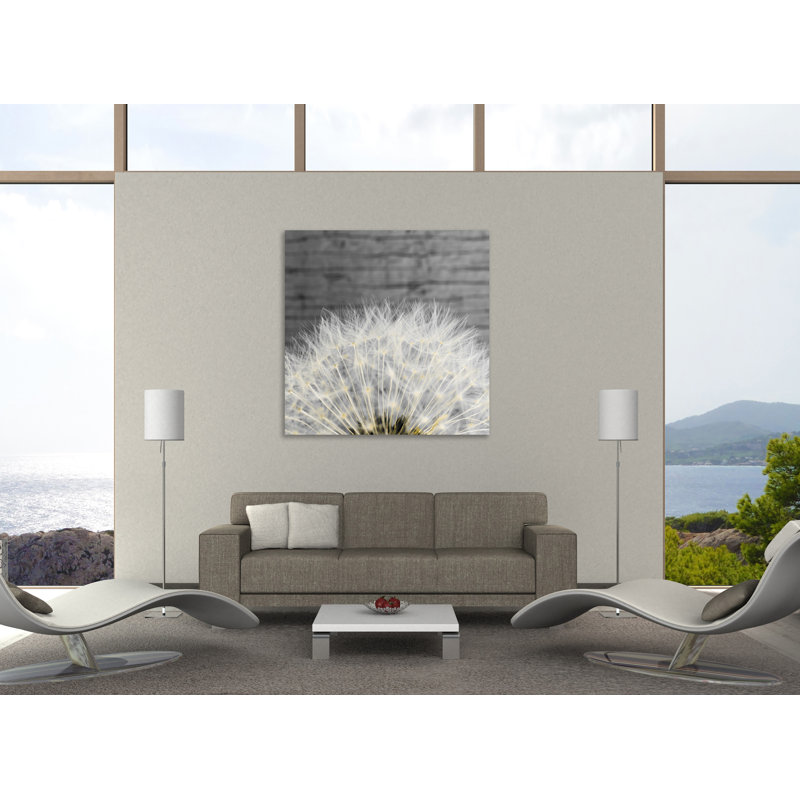 «Delicate Dandelion», toile tendue par Aledanda, H 30 po x l 30 po x P 1,5 po