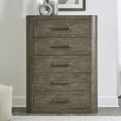Shaly 5 Drawer Chest w/ Flat Front Drawers by Millwood Pines