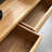 46.85" Brown Standard Solid Wood Reception Desk