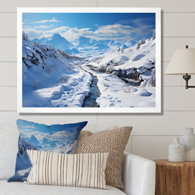 Winter Mountain Charm, reproduction d'art sur toile