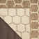 Koebe Geometric Reversible Indoor / Outdoor Area Rug in Tan