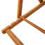 Folding Beach Chair With Armrests Acacia Wood & PVC-coated polyester-243835046