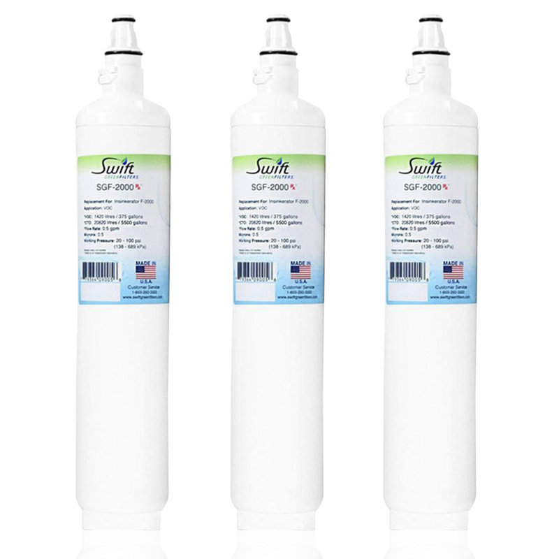 Filtre à eau commercial compatible F-2000 de Swift Green filtres pour F-2000, fabriqué aux États-Unis - paquet de 3