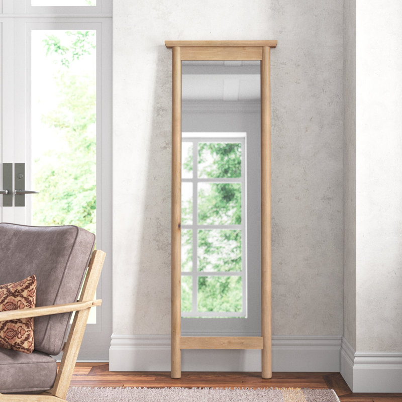 Goodall Wood Rectangle Floor Mirror