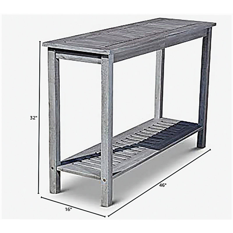 Console Eucalyptus, gris argenté