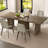85.03" Rectangular Brown Dining Table,Modern Farmhouse Large  Kitchen Table for Kitchen, Bar, Living Room
