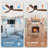 52"Smart Flush Mount 3-Blade Solid Wood Ceiling Fan With Light and Remote/App/Voice Control（Black&Brown）-1293491630