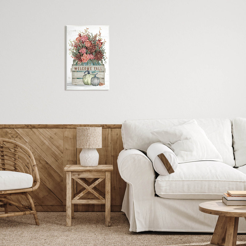 Welcome Welcome Seasonal Blooms at-150, H 19 po x l 13 po x P 0,5 po, Plaque murale