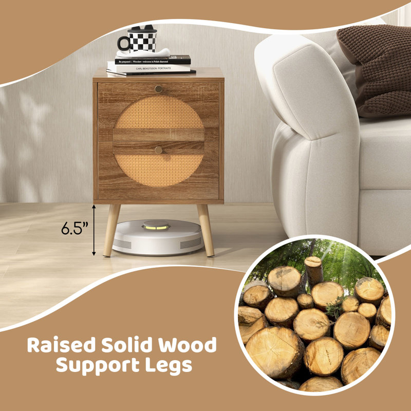 40 cm W Bedside Table