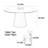 Solid wood rock slab round table-111015144