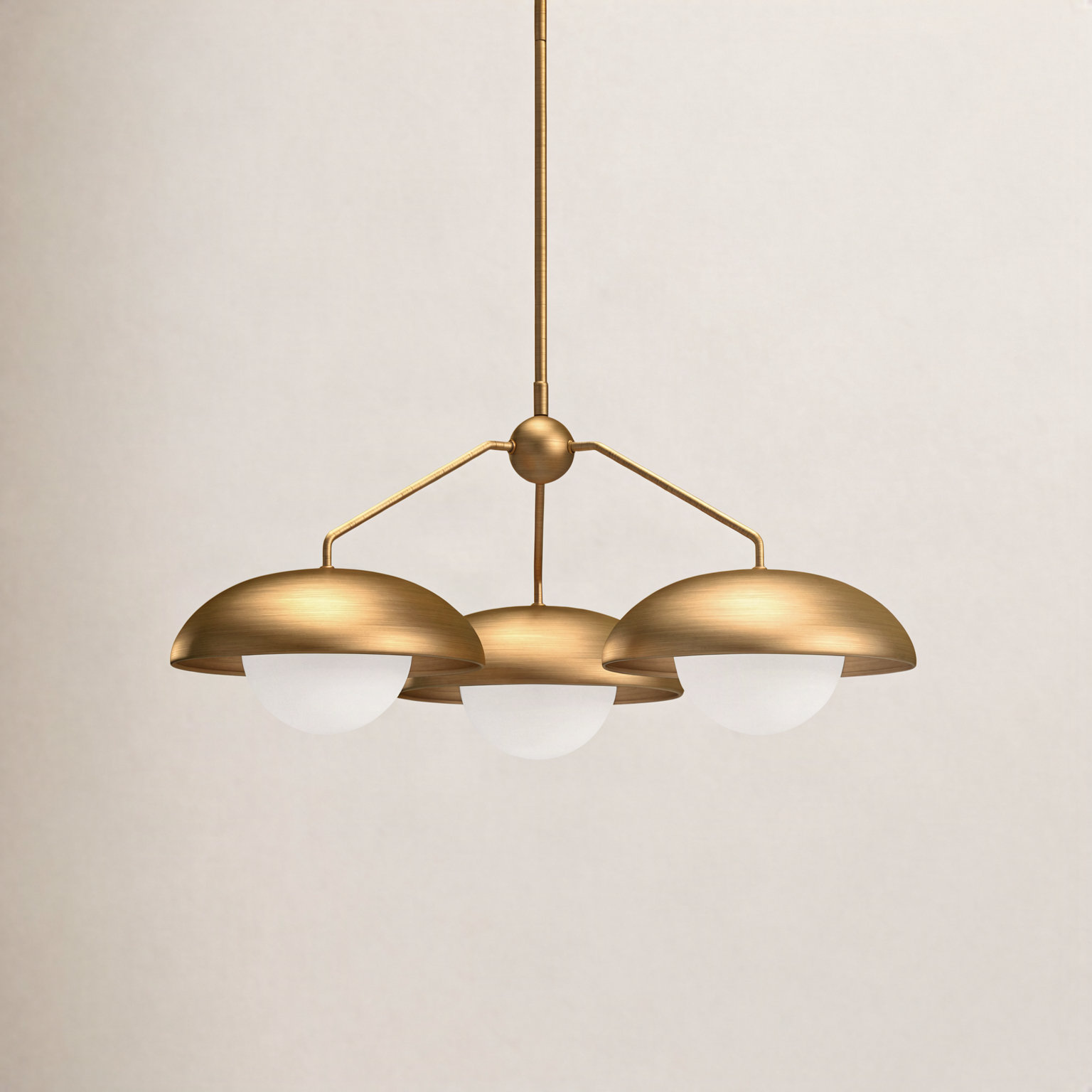 Alessia 3 - Light Chandelier, Aged Gold