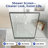 Deervalley 34" W X 74" H Fixed Glass Shower Screen With 5/16" Tempered Glass, Matte Black