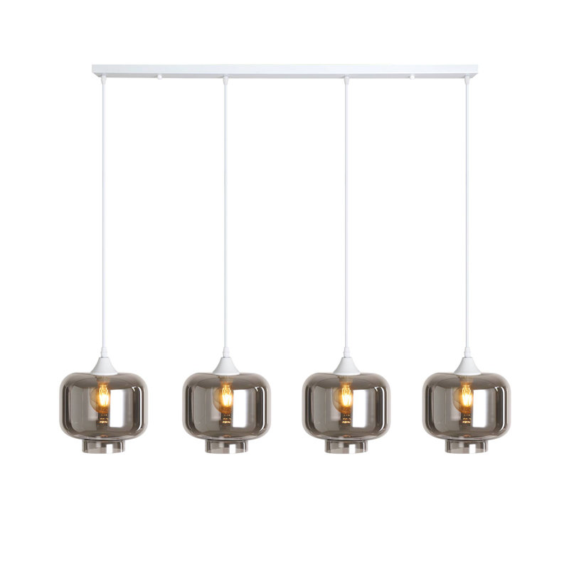 Khue 4 - Light Kitchen Island Pendant, White, Smoke
