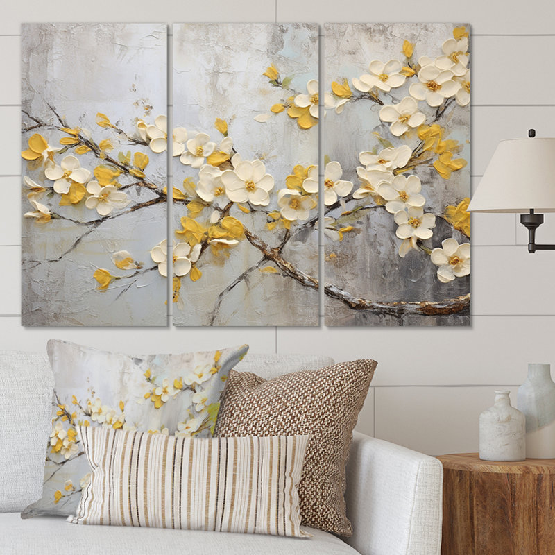 «Apple Blossom» Harmony XVII, H 28 po x l 36 po x P 1 po, Toile tendue