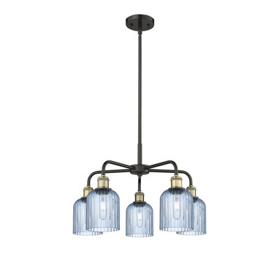 Ballston - Trig - 5 Light 23" Stem Hung Chandelier