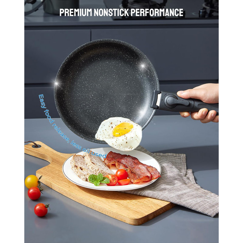 Ensemble de batterie de cuisine en aluminium 13 pièces