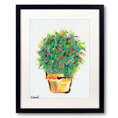 Micro Plant On White Print by Jphono 1