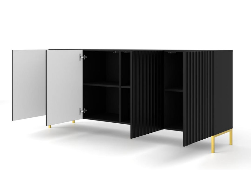 McFarlan 200cm Sideboard, Black