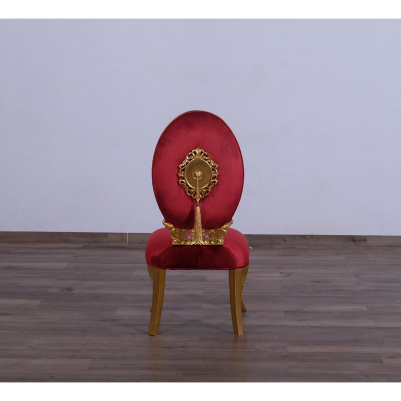 Luxor Upholstered Dining Chair, Red Burgundy