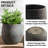 Weathered Concrete Tall Planter