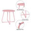 Table d'appoint d'extérieur en fer rose | Idée de cadeau-488351605