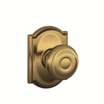 Inactive Interior Georgian Knob Camelot Rosette Dummy Entry Set (Exterior Portion Sold Separately)