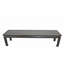 Banc 82 po en orme massif noir 82 po