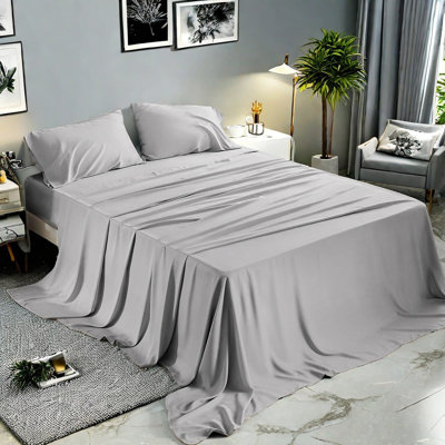 4Pc set Soft Luxury Egyptian-Quality Cotton Sheet Set