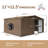 Backyard Storage Shed 11' X 12.5' With Galvanized Steel Frame & Windows, Outdoor Garden Shed Metal Utility Tool Storage Room With Lockable Door For Patio-125097004-125097008
