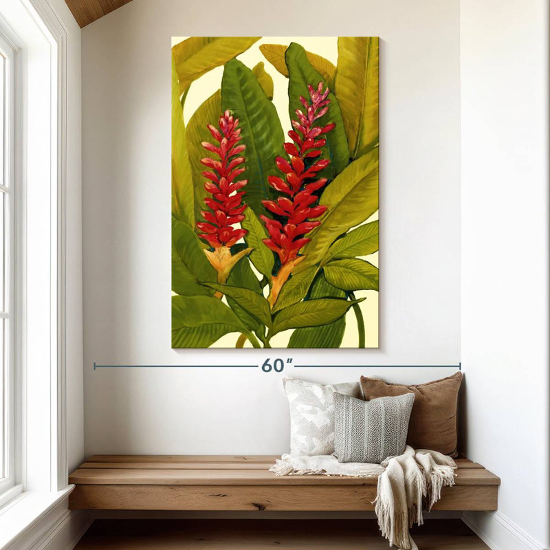 Harnek Tropical Red Ginger, 51" H x 34" W