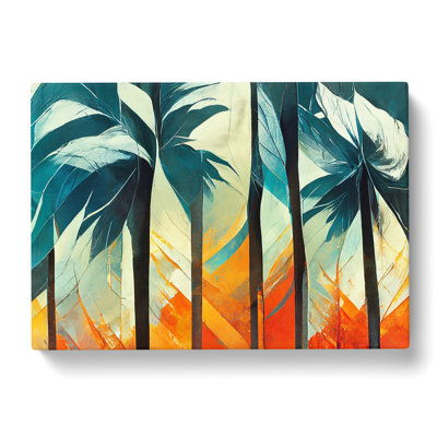 Palm Tree Abstract Art Vol.1 - Wrapped Canvas