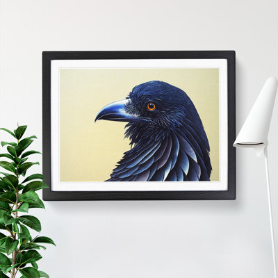 Classic Raven Bird - Framed Print
