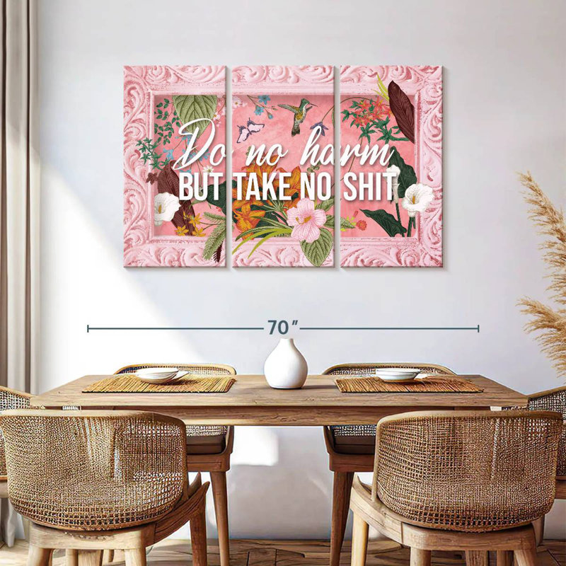 Tergel Do No Harm Typography, 36" H x 57" W
