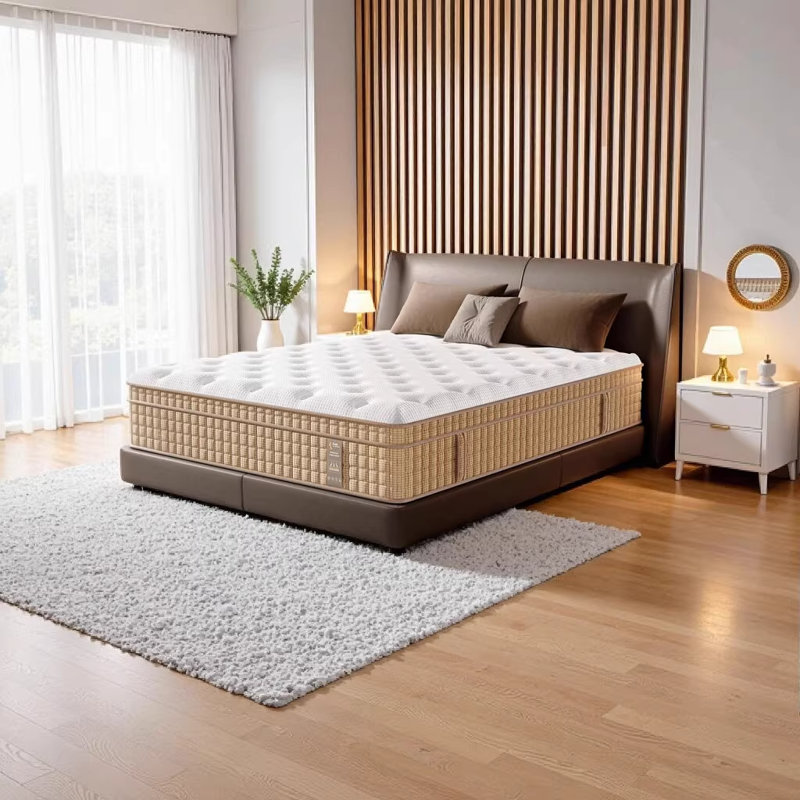 12 Inch King Hybrid Mattress with Individually Encased Springs & Gel Memory Foam - Medium-Firm, Fiberglass-Free, CertiPUR-US Certified, Mattress in a Box