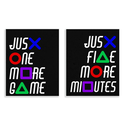 Ensemble de 2 plaques murales Gamer