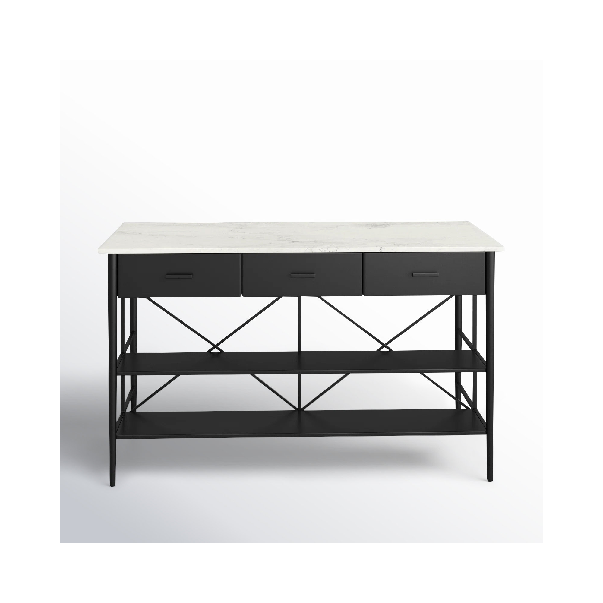 Mya Marble Top Kitchen Island