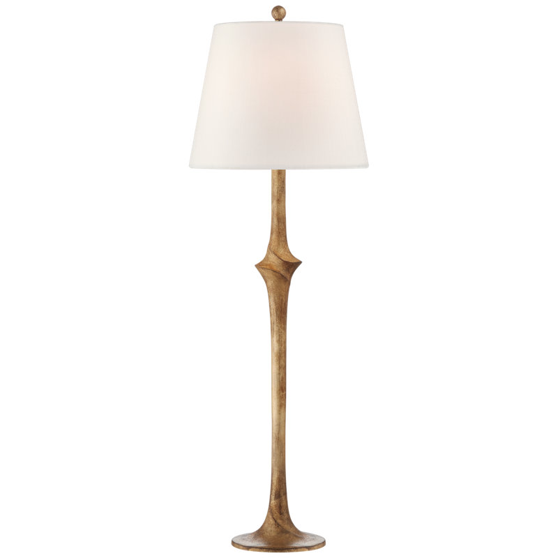 Chapman & Myers Bates Sculpted Buffet Lamp, Gilded Iron