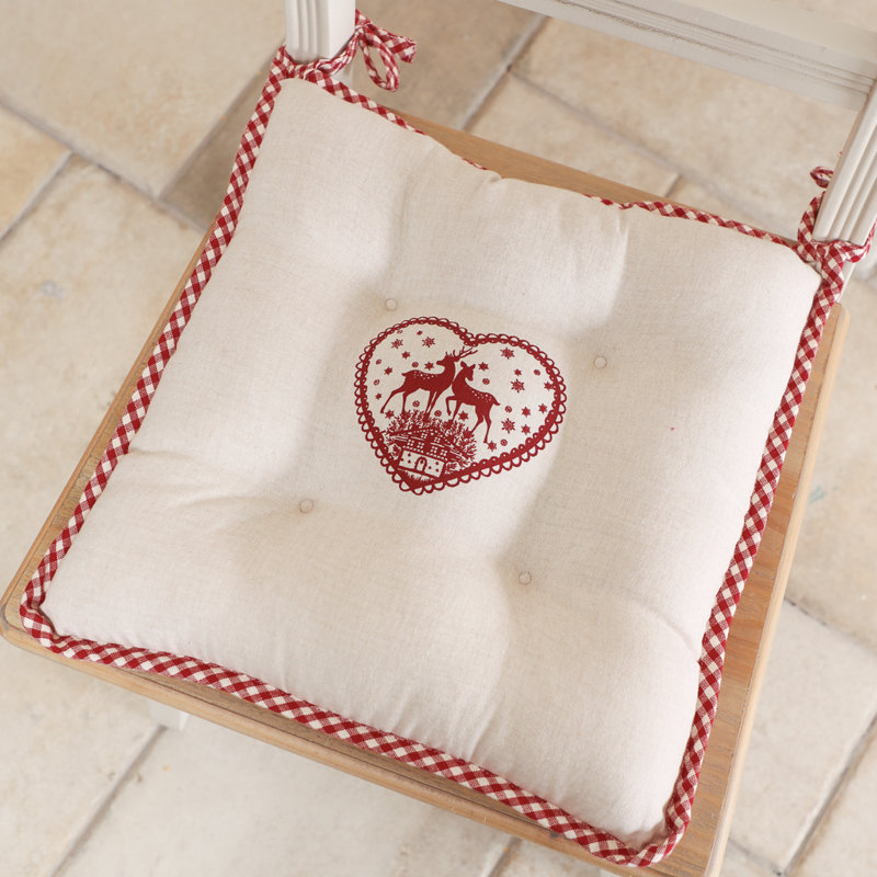Stag with Ties Chair Pad Cushion