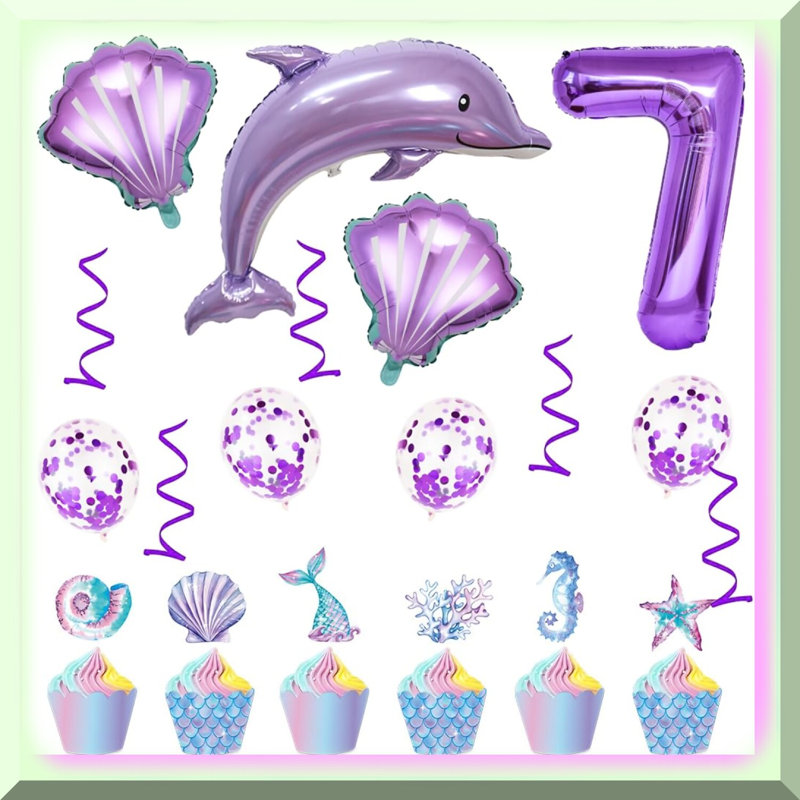 128 Pcs Blue Daisy Balloon Garland Kit