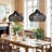 Latigo Rattan Pendant Light - Black Dome 1-Light Polished Handwoven Adjustable Light Fixture For Kitchen Island, Kitchen, Dining Room, Living Room, Bedroom, Hallway or Covered Patio in Modern, Farmhouse & Boho Style-1176785946